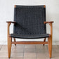 カールハンセン＆サン Carl Hansen & Son CH25 イージーチェア ラウンジチェア ウォールナット材 ブラックペーパーコード ハンス・J・ウェグナー デンマーク 北欧家具 ◇
