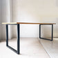 かなでもの KANADEMONO ザ・テーブル THE TABLE デスク パイン無垢材 W180cm スチール スクエアレッグ ブラック ★