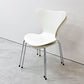フリッツハンセン Fritz Hansen 3107 セブンチェア ホワイト ラッカー仕上げ スタッキング アルネ・ヤコブセン Arne Jacobsen デンマーク 北欧家具 A ●