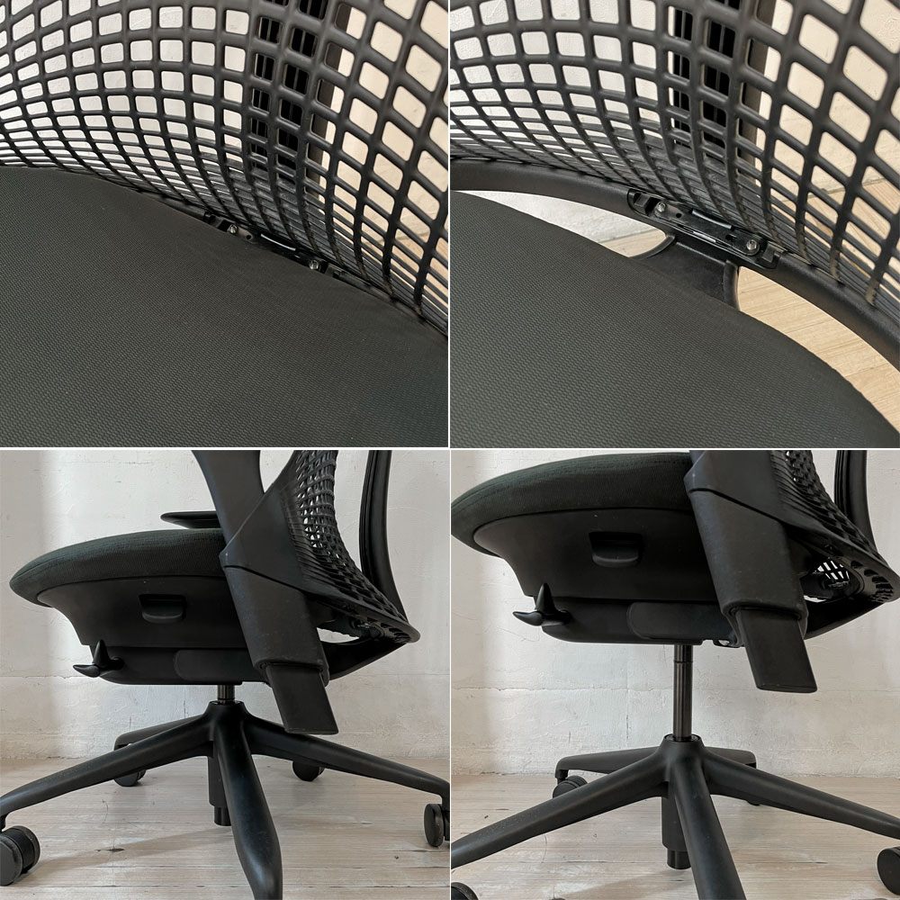 ハーマンミラー Herman Miller セイルチェア SAYL Chair デスクチェア 旧モデル イヴ・ベアール ブラック 2013年製 モダンデザイン ★