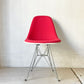 ハーマンミラー Herman Miller サイドシェルチェア Side shell chair エッフェルベース チャールズ ＆ レイ・イームズ ファブリック ダークピンクカラー ★