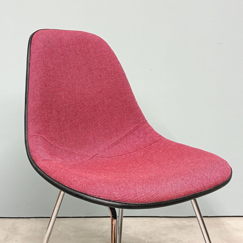 ハーマンミラー Herman Miller サイドシェルチェア MFS製 FRP アプホルスター ファブリック Hベース イームズ ビンテージ ◎