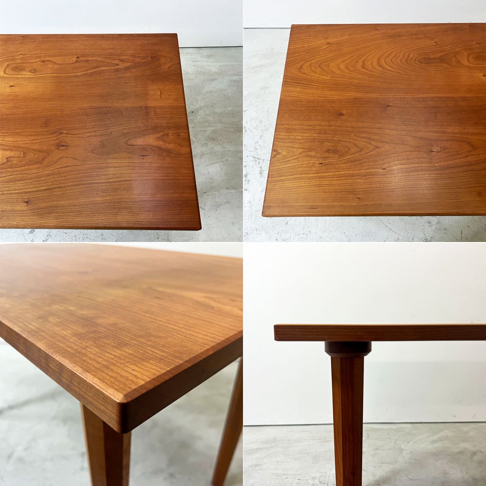 ウッドユウライクカンパニー WOOD YOU LIKE COMPANY 八角テーパーテーブル ダイニングテーブル チェリー材 W110cm 神山公一 ●