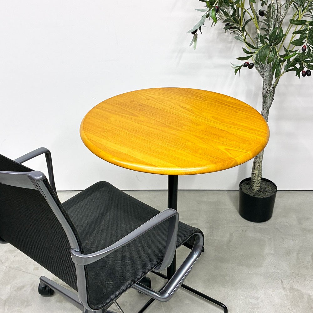 弘益 KOEKI カフェテーブル ラウンドテーブル 木製天板 Φ60cm H70cm オフィス家具 店舗什器 ◎