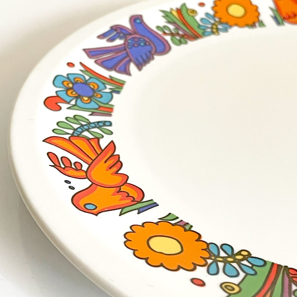 ビレロイ＆ボッホ Villeroy＆Boch アカプルコ Acapulco ラウンド プレート 20cm ルクセンブルク製 ビンテージ A ■