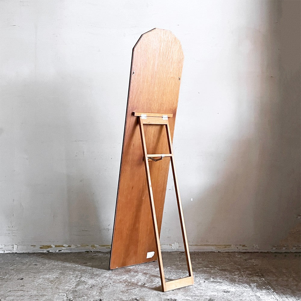 塩川光明堂 木製 スタンドミラー 姿見 全身鏡 アーチ形状 W36cm × H149cm イタリアン クラシカルスタイル ■
