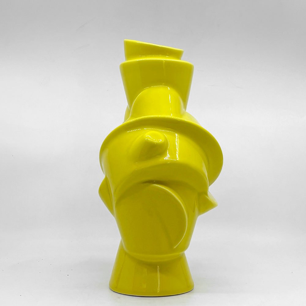 ムート MUUTO フラワーベース CLOSELY SEPARATED 花瓶 オブジェ イエロー H27cm 北欧 デンマーク ●