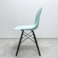 ハーマンミラー HermanMiller サイドシェルチェア ドゥエルレッグ DSW アクアスカイ × エボニー ポリプロピレン製 イームズ A ●