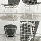 ノル Knoll 420 サイドチェア ワイヤーチェア ダイニングチェア ホワイト × グレー ファブリック フルカバー仕様 ハリー・ベルトイア ミッドセンチュリー ビンテージ A ●