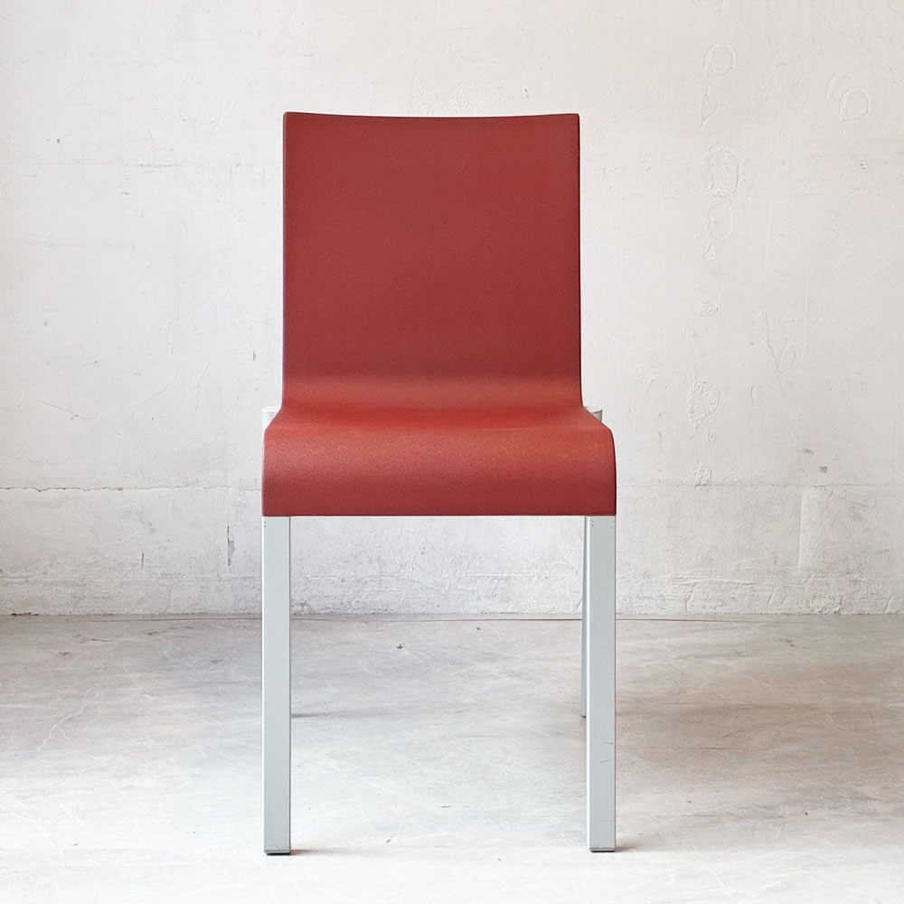 ヴィトラ vitra. ゼロスリー .03 ダイニングチェア スタッキングチェア マールテン・ヴァン・セーヴェレン Maarten Van Severen レッド B ★