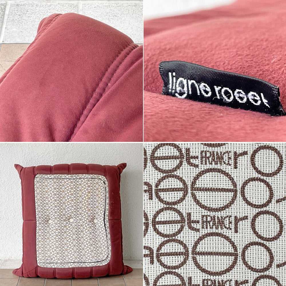 リーンロゼ ligne roset トーゴ パフ オットマン ボルドー ウルトラスエード フランス 定価121,000円 ◇