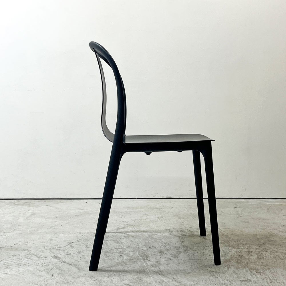 ヴィトラ Vitra ベルヴィルチェア Belleville Chair アームレスチェア ダイニングチェア スタッキングチェア オーク材 ダークブラウン系カラー ロナン & エルワン・ブルレック A ●