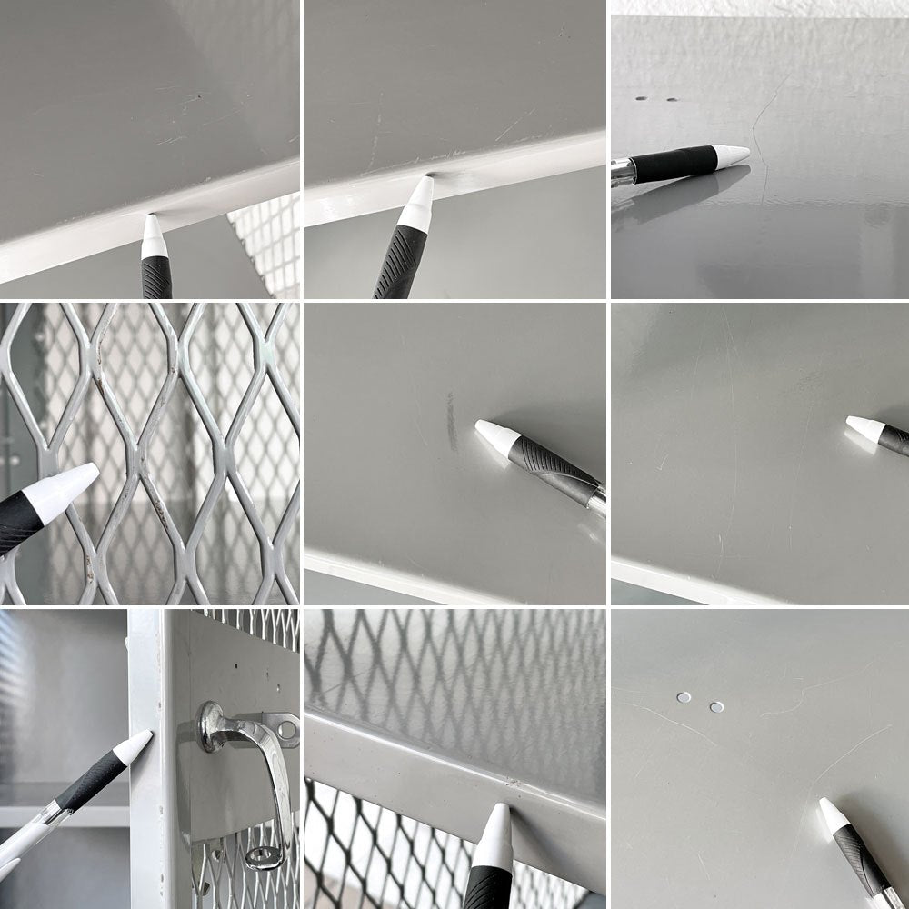 リオン LYON メッシュロッカー MESH LOCKER スチール グレー W61 パシフィックファニチャー P.F.S取扱 インダストリアル USA 米国 ◇