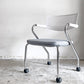 ヴィトラ vitra ビザロール Visaroll デスクチェア ミーティングチェア グレー系 ファブリック キャスターベース スタッキング アントニオ・チッテリオ B ■