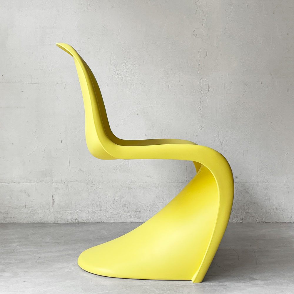 ヴィトラ vitra パントンチェア ダイニングチェア スタッキング イエロー ヴェルナー・パントン ミッドセンチュリー 定価58,300円 A ★
