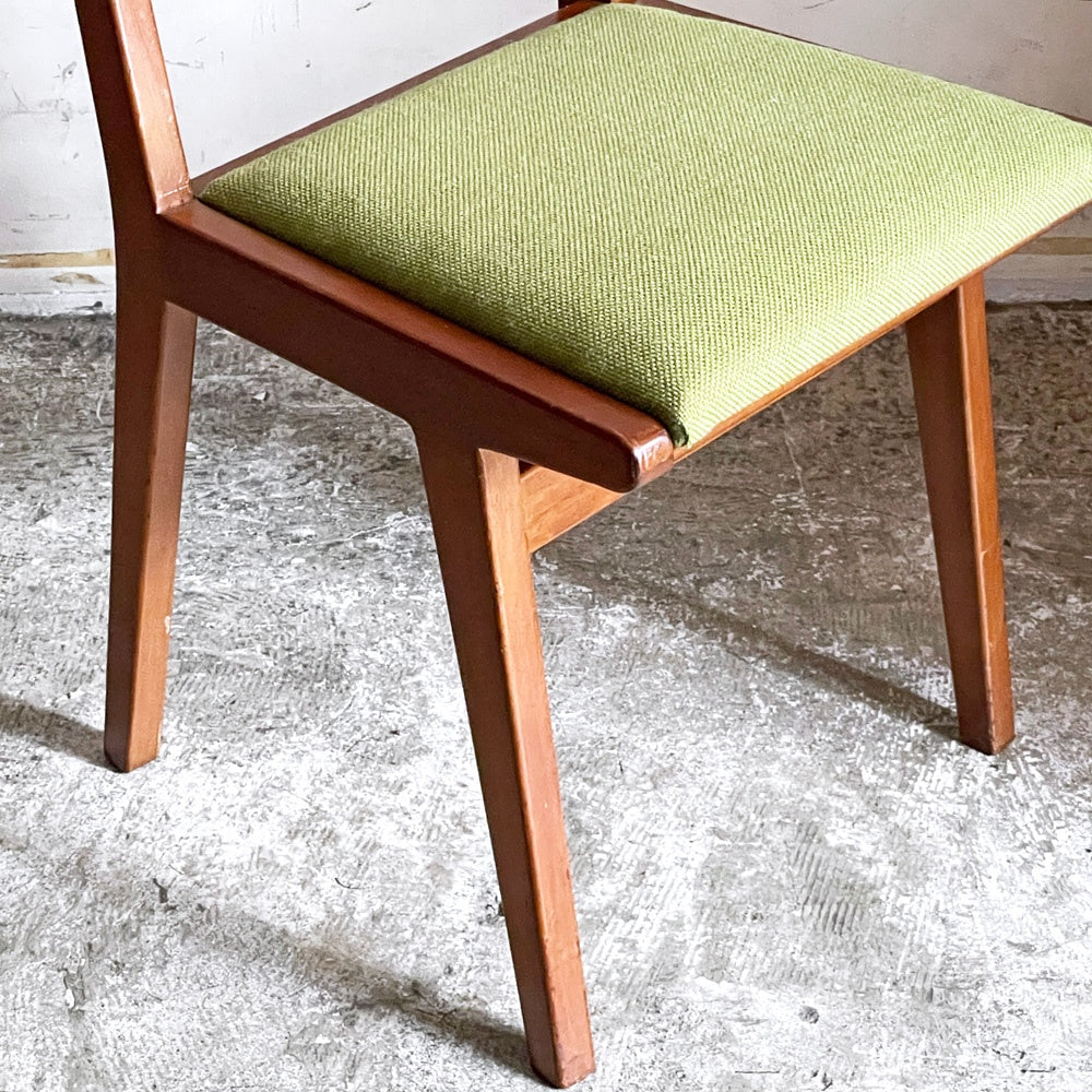 UKビンテージ UK Vintage ラダーバック ダイニングチェア ファブリックシート 英国家具 ■
