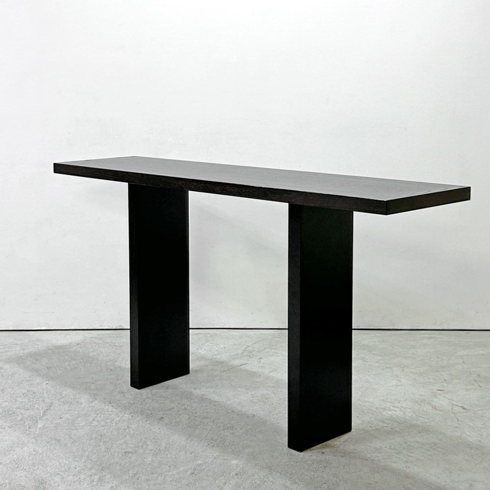 カッシーナ イクスシー Cassina ixc. カトリーヌ・メミ CATHERINE MEMMI ZEN コンソール テーブル アッシュ材 ダークブラウン W150cm モダンデザイン 廃番 ●