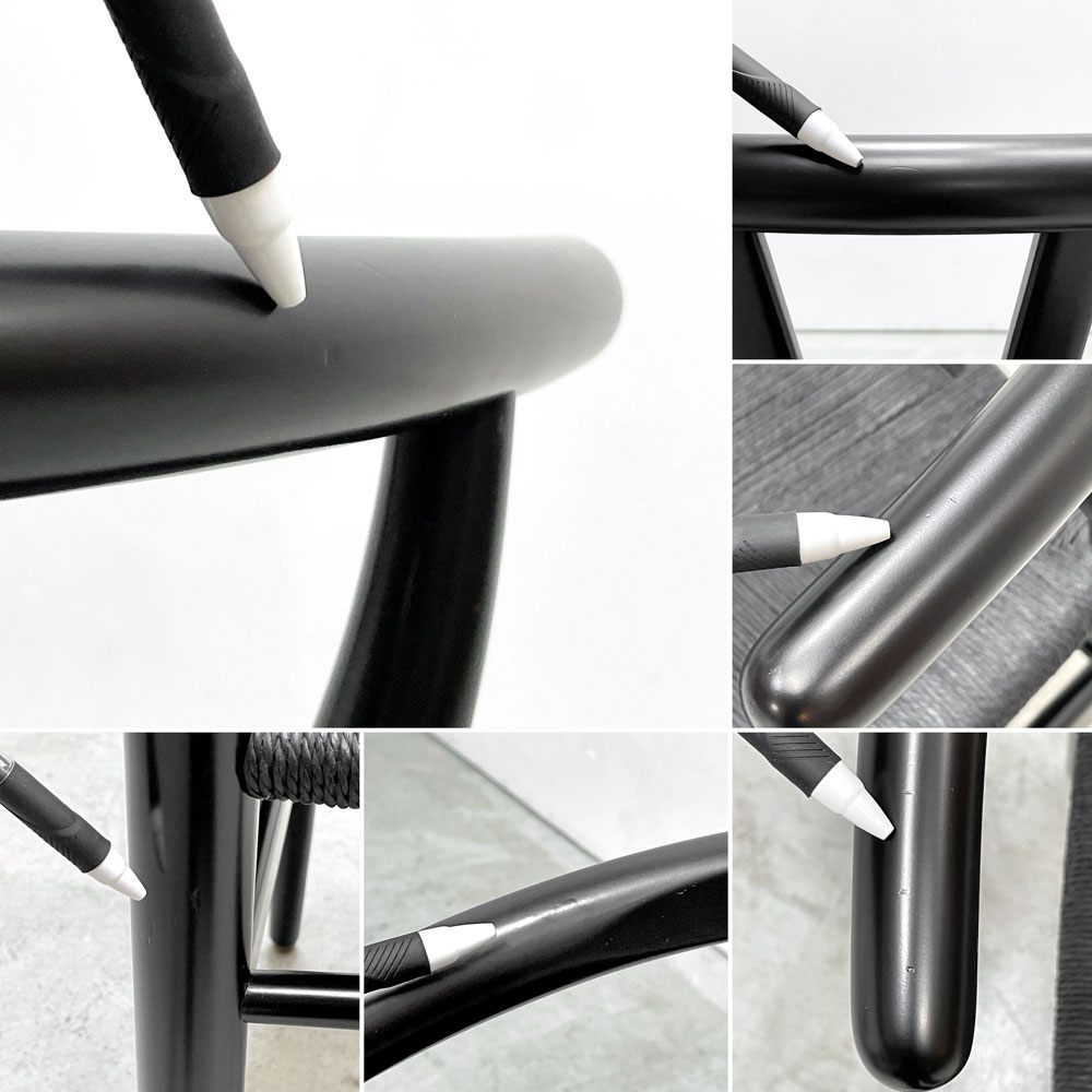 カールハンセン＆サン Carl Hansen & Son CH24 Yチェア ブラックラッカー×ブラックペーパーコード ビーチ材 ハンス・J・ウェグナー デンマーク 北欧家具 日本仕様サイズ B ●