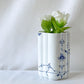 ロイヤルコペンハーゲン ROYAL COPENHAGEN ブルーパルメッテ Blue Palmette フラワーベース H15cm 北欧雑貨 未使用品 ◇