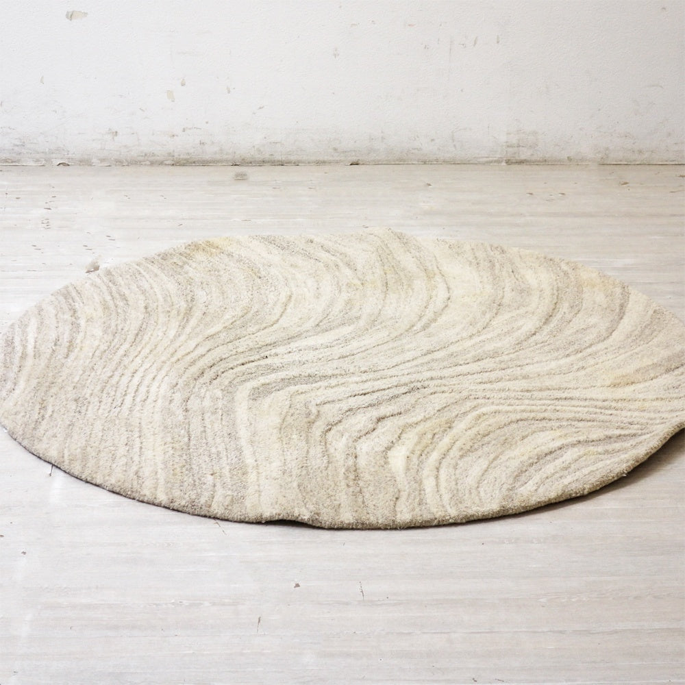 ボーコンセプト BoConcept ファロー Furrow ラグ Φ150cm ラウンド ウール100% モダンデザイン ●