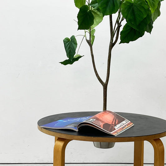 オフィー offi オッフィー USA チョークテーブル Chlak Table 黒板 ブラックリノリウム Φ76cm キッズテーブル エリック・ファイファー Eric Pfeiffer 廃番希少 ●