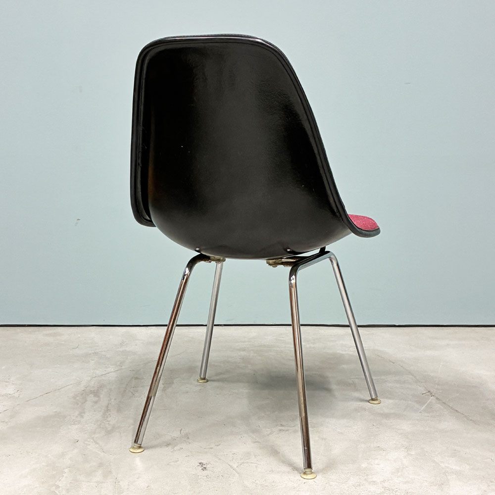 ハーマンミラー Herman Miller サイドシェルチェア MFS製 FRP アプホルスター ファブリック Hベース イームズ ビンテージ ◎