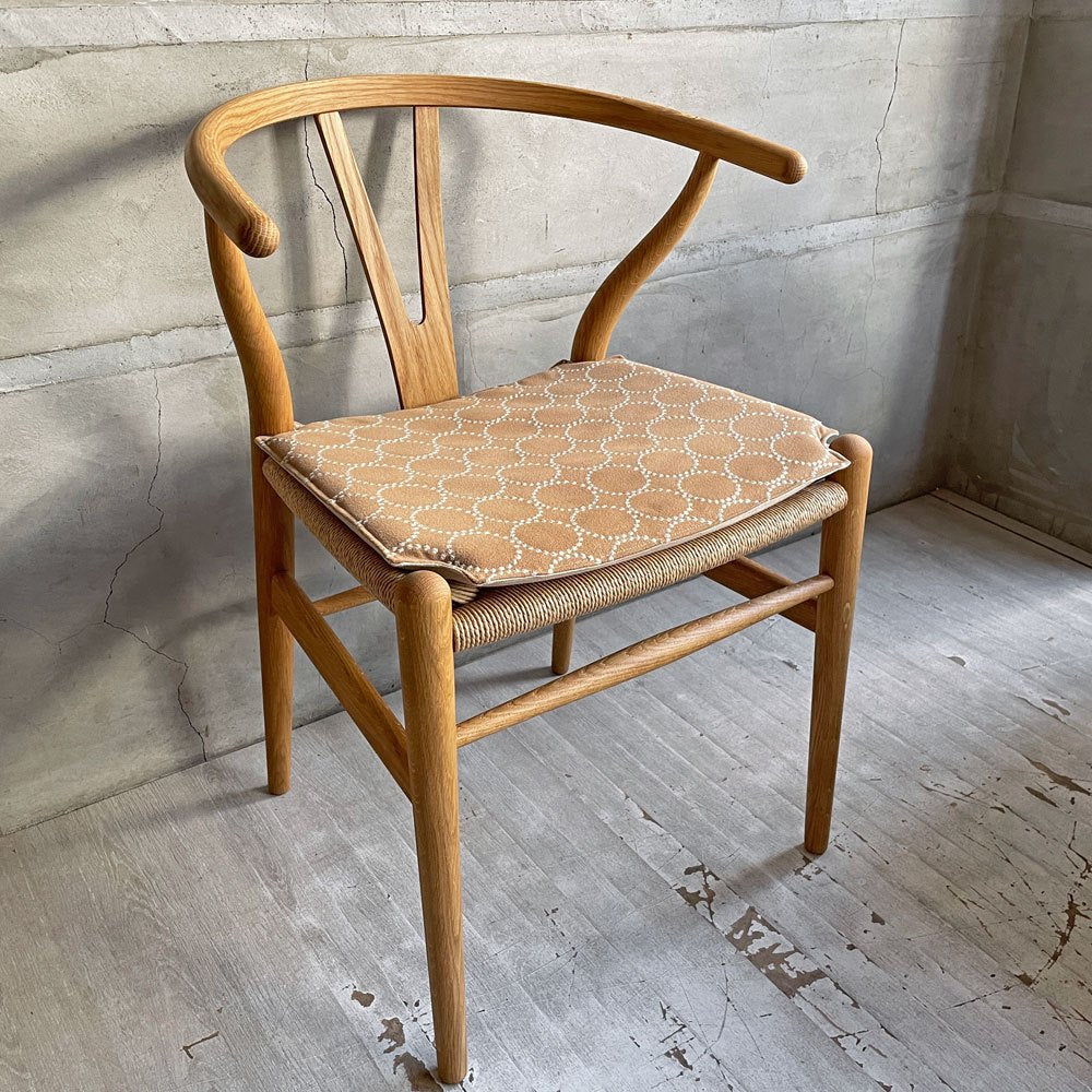 三島家具 CH24 Yチェア 専用チェアクッション ミナペルホネン タンバリン生地 エクリュ 皆川明 北欧テイスト ♪