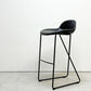 ザ・コンランショップ THE CONRAN SHOP クロスレッグ CROSS LEG ハイスツール 本革 レザー ブラック マグナス・ロング イギリス 参考定価￥187,000- A ●