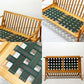クロロス CHLOROS ケージバック Cage Back 2シーター ソファ チーク材 W131cm グレー系 ファブリック 北欧スタイル 定価￥112,200- ●