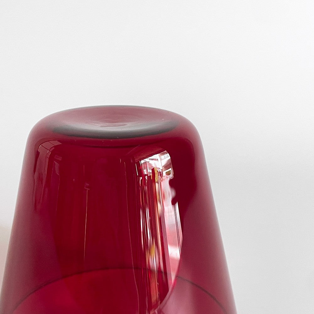ヌータヤルヴィ Nuutajarvi #2744 タンブラー グラス レッド カイ・フランク Kaj Franck ガラス Φ7cm × H6.5cm 北欧食器 ビンテージ ■