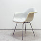 ハーマンミラー Herman Miller アームシェルチェア 2nd ビンテージ FRP製 PVCレザー グレー Hベース C&R イームズ ミッドセンチュリー ●