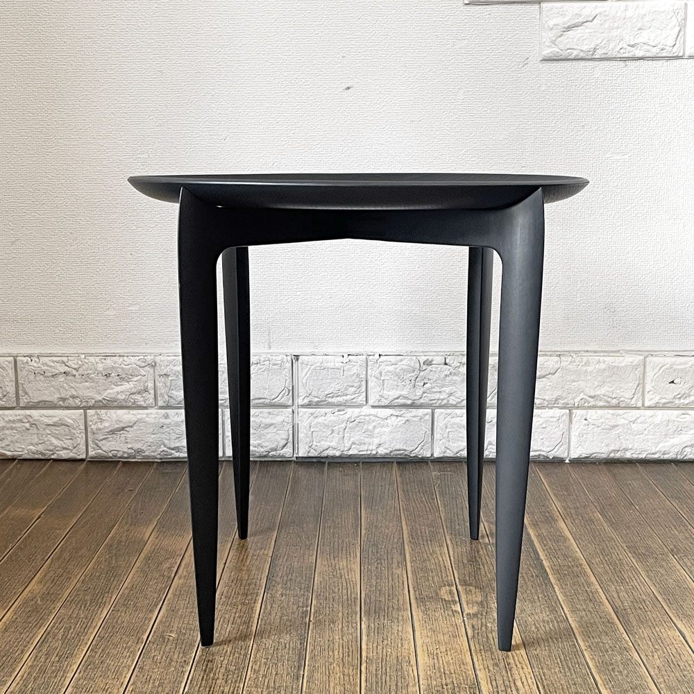 フリッツハンセン Fritz Hansen トレイテーブル TRAY TABLE スモール オークプライウッド ブラック サイドテーブル ヴィスムセン＆エンゲホルム デザイン ◎