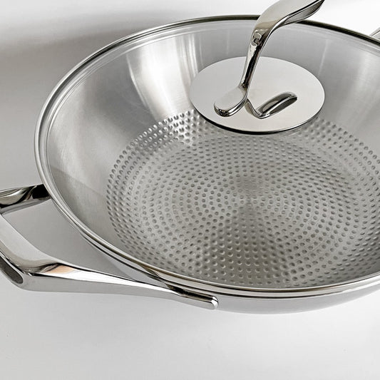 タッパーウェア Tupperware マストロクックウェア Mastro Cookware ウォック 32cm フライパン 5L 片手鍋 サイドハンドル付 ガラス蓋付 アメリカ ■