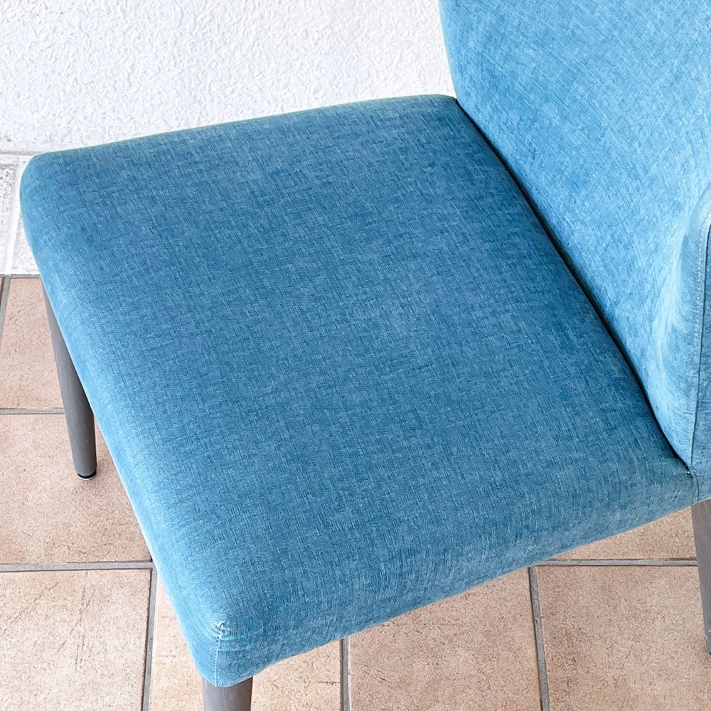 リーンロゼ ligne roset ロゼチルコ チェア ROSETCIRCO CHAIR ダイニングチェア ファブリック ブルー系 モダンデザイン フランス ◇