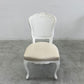 サラグレース Sarah Grace SGD デビュー ダイニングチェア DEBUT DINING CHAIR CHARM BD WHITE&NATURAL LINEN ラタンバック アンティーク風 オーク材 参考価格約55,000円 C〓