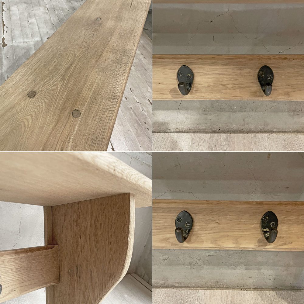 フラマンファニチャー FLAMANT Furniture ウォールシェルフ 壁掛け棚 ディスプレイラック 飾り棚 ベルギー アンティーク風 W110cm ♪