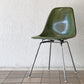 ハーマンミラー Herman Miller サイドシェルチェア ダイニングチェア 2nd FRP Hベース オリーブグリーンダーク イームズ ミッドセンチュリー ビンテージ 希少 A ◇