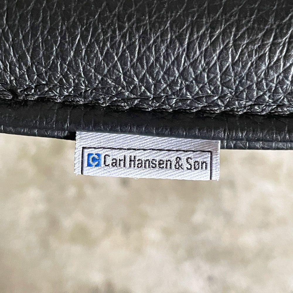 カールハンセン＆サン Carl Hansen & Son ウィッシュボーンチェア WISHBONE CHAIR CH24 Yチェア 専用チェアクッション レザー ブラック ■