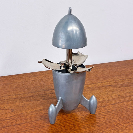 ビンテージ アルミダイキャスト ロケット型 灰皿 アッシュトレイ アルミダイキャスト ◎
