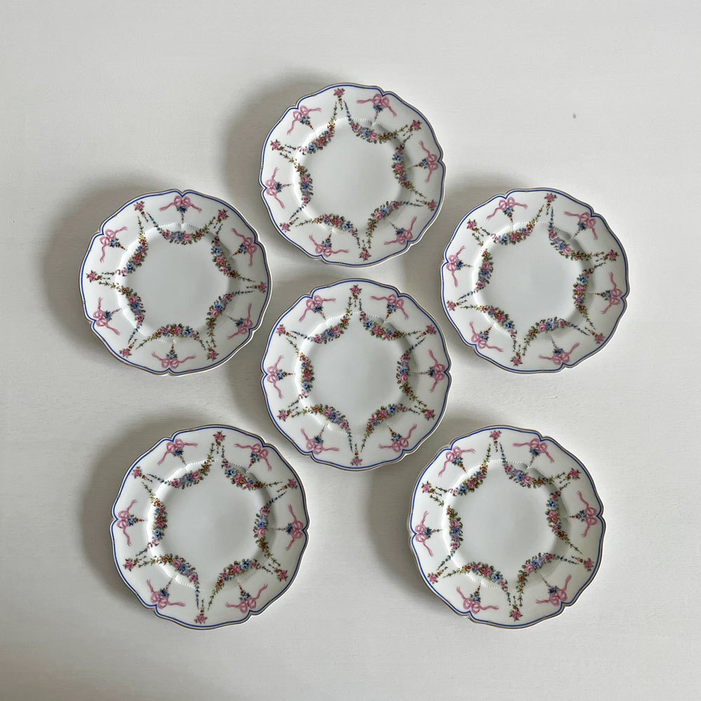 アビランド HAVILAND アルトワ Artois ティーポット＆シュガーポット＆クリーマー＆カップ＆ソーサー＆プレート 全15点セット リモージュ フランスビンテージ 〓