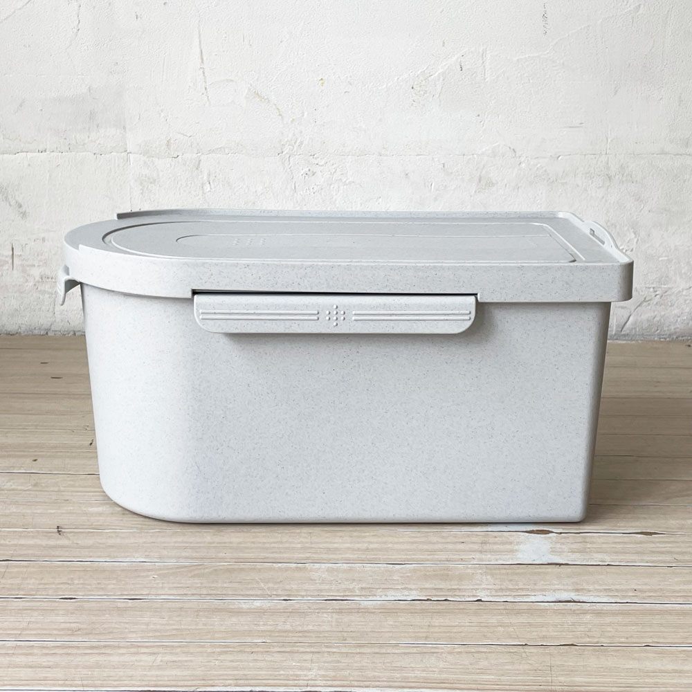 タッパーウェア Tupperware キッチンキーパー お米 10kg 密閉収納 2重蓋 保存容器 ライトストーングレー 廃盤 未使用品 ★