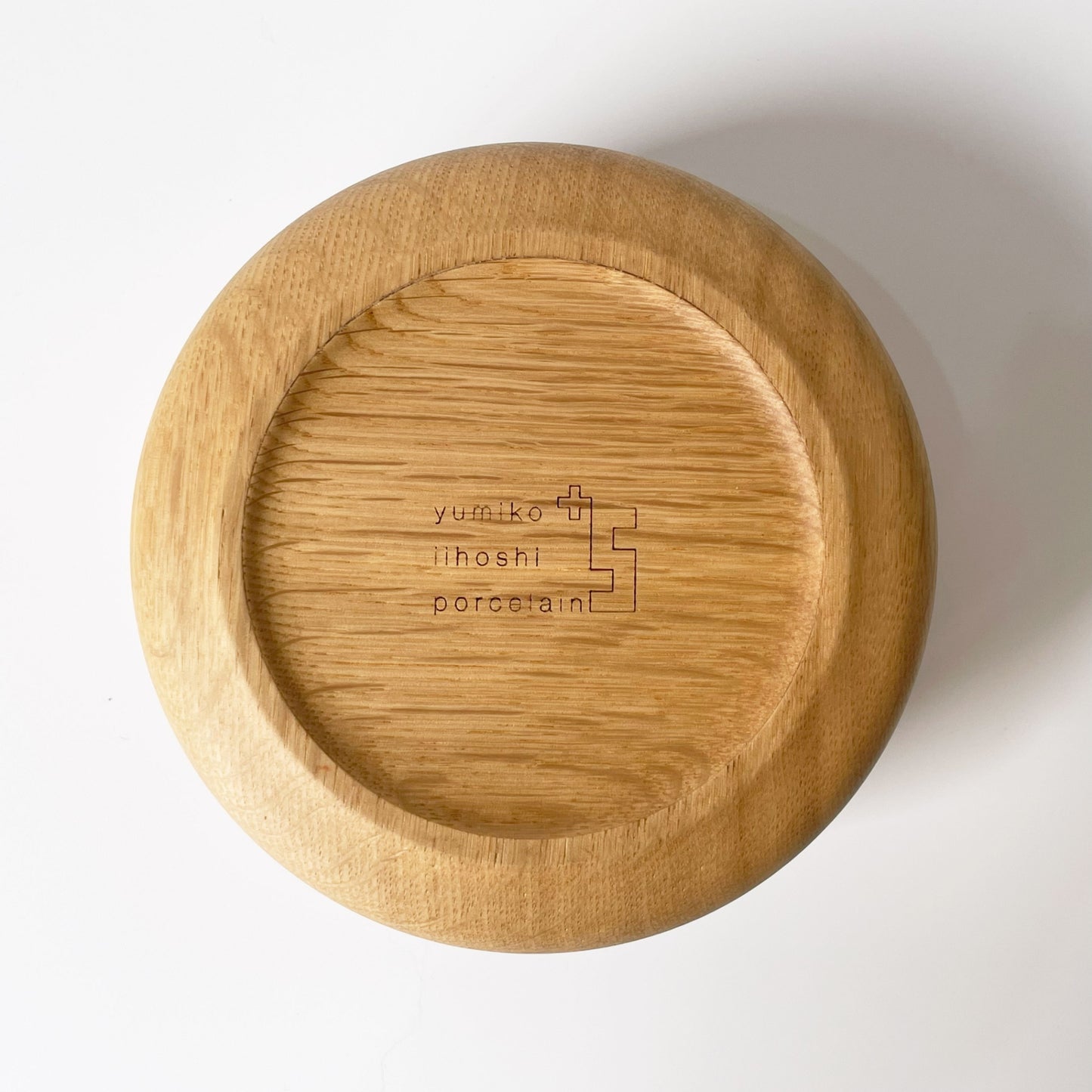 イイホシユミコ Lugn woodbowl W130×H60mm 現代作家 箱付き 美品 ★