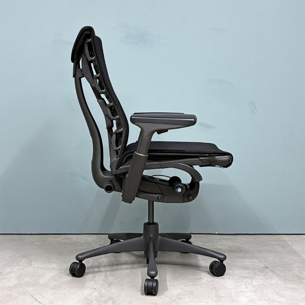 ハーマンミラー Herman Miller エンボディチェア デスクチェア オフィスチェア ジェフ・ウェバー ビル・スタンフ シンク ファブリック ブラック 2013年製 ◎