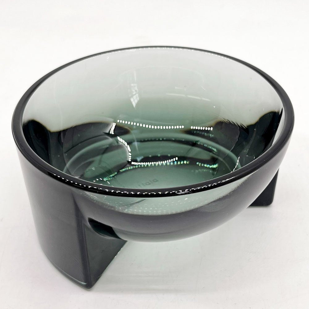 イッタラ iittala クル Kuru ガラスボウル 小物入れ Φ12cm グレー フィリップ・マルイン フィンランド 北欧雑貨 ●