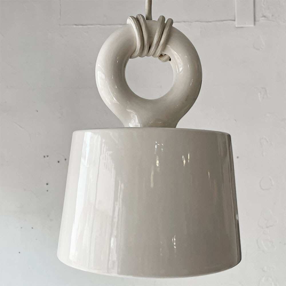 イデー IDEE モレ シェード シーリングランプ MOLLE SHADE CEILING LAMP ペンダントライト 磁器製 照明 現状品 定価￥34,900- ★