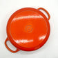 ルクルーゼ LE CREUSET ココットロンド 両手鍋 24cm オレンジ 替えツマミ付き 鋳物 フランス ●