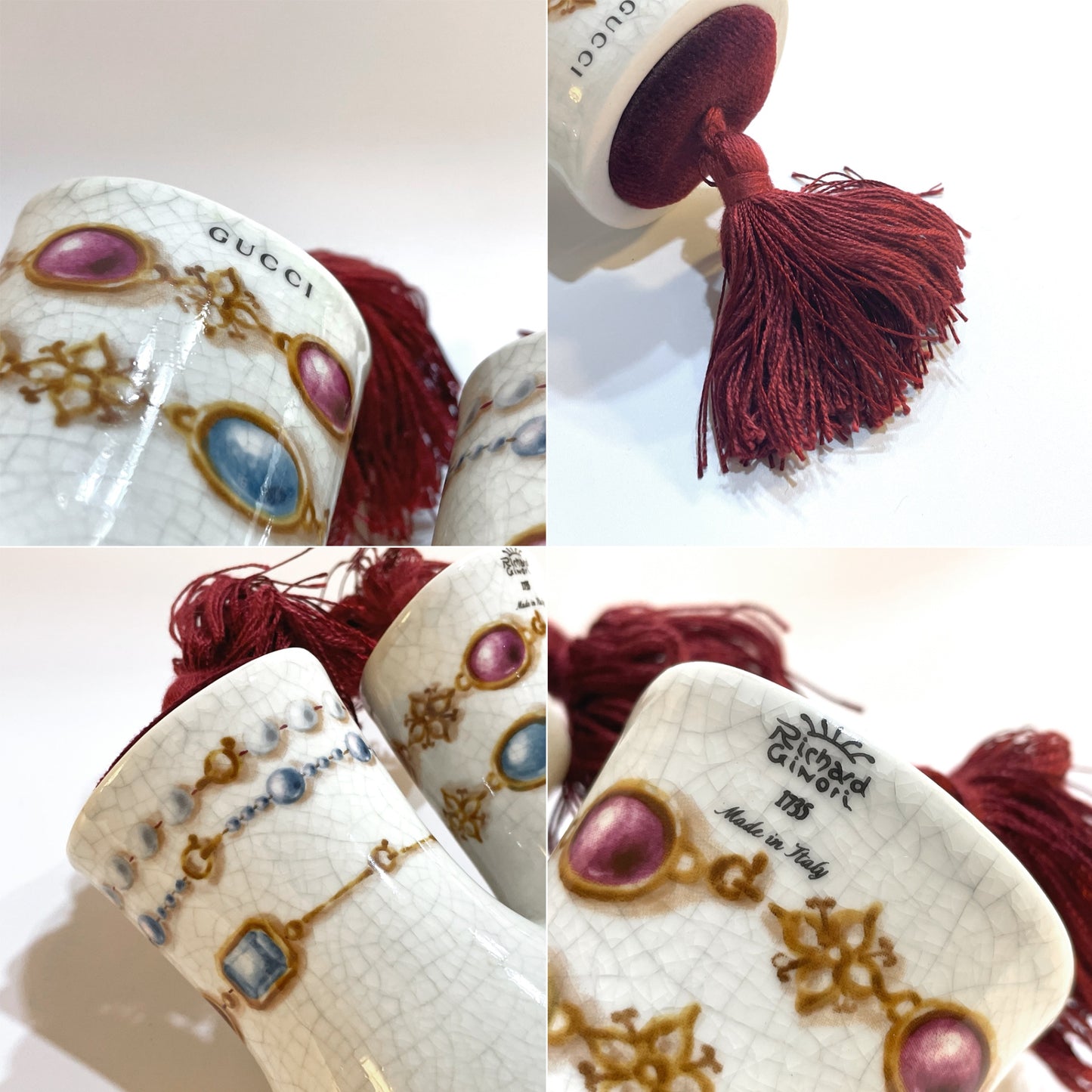 グッチ GUCCI グッチ デコール GUCCI DÉCOR ジュエリー プリント ハンドトレイ Jewelry Print Hand Tray 美品 ★