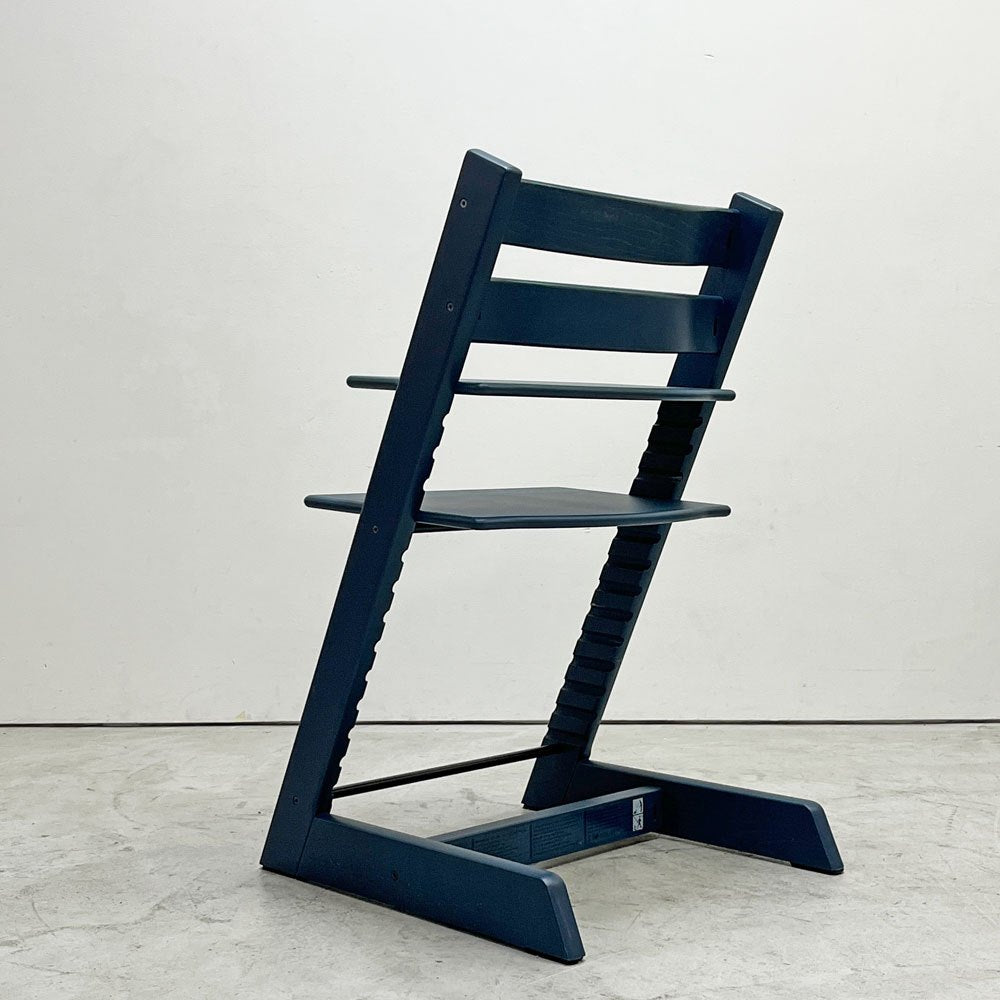 ストッケ STOKKE トリップトラップ TRIPP TRAPP ベビーチェア キッズチェア S/N5～ ミッドナイトブルー ノルウェー 北欧家具 ●