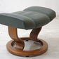 エコーネス EKORNES ストレスレスチェア stressless  オットマン グリーン系 角度調節可能 ●