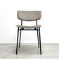 カリガリス Calligaris フィフティーズ FIFTIES ダイニングチェア サンドカラー×マットブラック ファブリック ベルベット スチール脚 モダンデザイン イタリア B ●